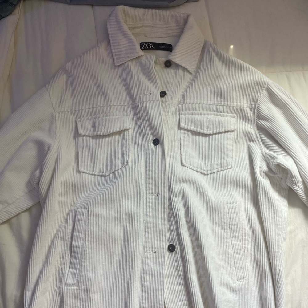 White corduroy jacket